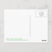 Postale Carte Be Wise in Nature (Dos)