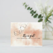 Postale Carte bébé prématurée (Debout devant)