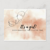 Postale Carte bébé prématurée (Devant)