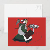 Postale carte bécassine bretonne (Devant / Derrière)