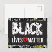 Postale Carte blanche Black Lives Matt (Devant / Derrière)