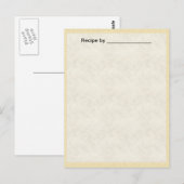 Postale Carte blanche de recette texturée légère n° 2 (Devant / Derrière)