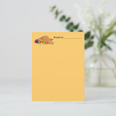 Postale Carte blanche pour le dîner turc (Debout devant)