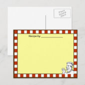 Postale Carte blanche Recette approuvée par le chef (Devant / Derrière)