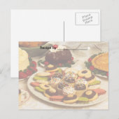 Postale Carte blanche Recette de produits cuits (Devant / Derrière)