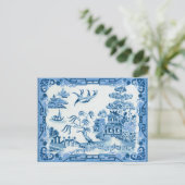 Postale Carte bleue Willow (Debout devant)