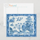 Postale Carte bleue Willow (Devant / Derrière)