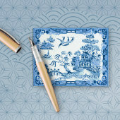 Postale Carte bleue Willow