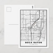 Postale Carte Boca Raton (Devant / Derrière)