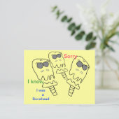 Postale Carte Bonehead SORRY (Debout devant)
