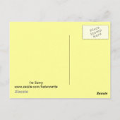 Postale Carte Bonehead SORRY (Dos)