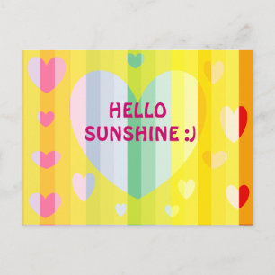 POSTALE CARTE BONJOUR SOLEIL