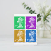 Postale Carte britannique Stamp (Debout devant)