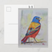 Postale Carte Bunting Peint (Devant / Derrière)