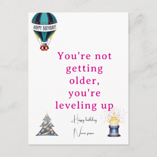 Postale Carte cadeau d'anniversaire Idée cadeau unique et  (Devant)