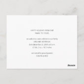 Postale Carte cadeau de Noël (Dos)