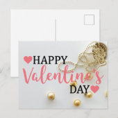 Postale Carte cadeau Heureuse Sainte-Valentin (Devant / Derrière)