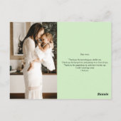 Postale Carte cadeau Merci Mom (Dos)