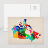 Postale Carte Canada (Devant / Derrière)