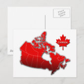 POSTALE CARTE CANADA (Devant / Derrière)