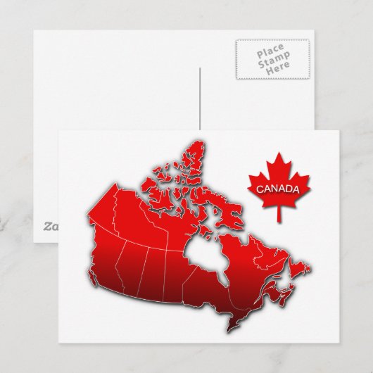POSTALE CARTE CANADA (Devant / Derrière)