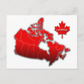 POSTALE CARTE CANADA (Devant)