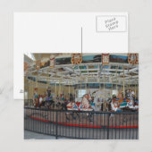 Postale Carte Carousel antique (Devant / Derrière)