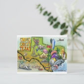 Postale Carte Carton de Corpus Christi Tx (Debout devant)