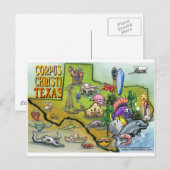 Postale Carte Carton de Corpus Christi Tx (Devant / Derrière)