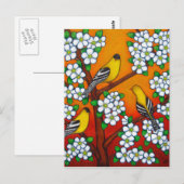 Postale Carte Chardonnay Sunset (Devant / Derrière)