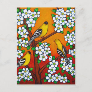 Postale Carte Chardonnay Sunset