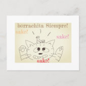 Postale carte chat (Devant)