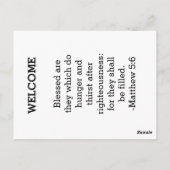 Postale Carte Church Guest Connect avec logo (Dos)