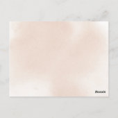 Postale Carte classique Baby shower Rose Rose (Dos)