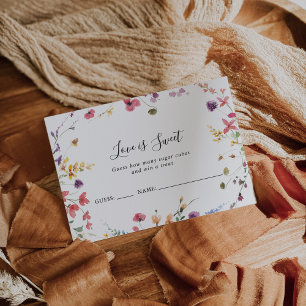 Postale Carte Classique de Devinette de Fleurs Colorées Sa