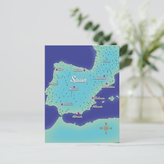 Postale Carte Classique De L'Espagne (Debout devant)