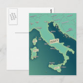 Postale Carte Classique d'Italie (Devant / Derrière)
