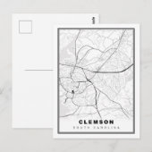 Postale Carte Clemson (Devant / Derrière)