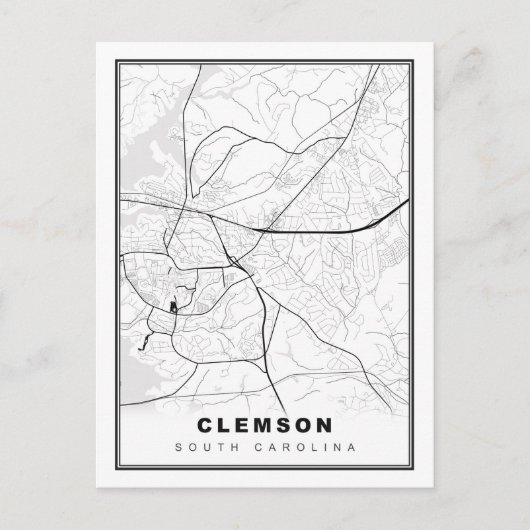 Postale Carte Clemson (Devant)