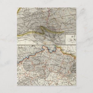 Postale Carte climatique de l'Europe