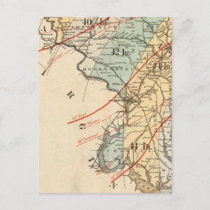 Postale Carte climatologique de l'État du Maryland