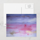 Postale Carte Cloud rose (Devant / Derrière)