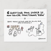 Postale Carte coaching d'équipe "1/6 : Coordination" (Devant)