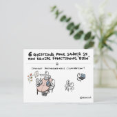 Postale Carte coaching d'équipe "2/6 : Information" (Debout devant)