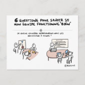 Postale Carte coaching d'équipe "3/6 : Réflexion" (Devant)