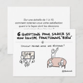 Postale Carte coaching d'équipe "4/6 : Décision" (Devant / Derrière)