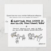 Postale Carte coaching d'équipe "5/6 : Suivi des actions" (Devant / Derrière)