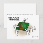 Postale Carte coaching "Jeu du choix professionnel" (Devant / Derrière)