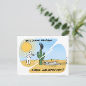 Postale Carte coaching "Remerciez vos problèmes" (Debout devant)