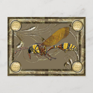 Postale Carte Collector Potter Wasp